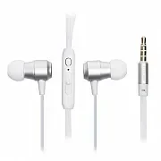 Hands-Free Μαγνητικά Ακουστικά Elmcoei E12 In-Ear Metal Magnet Earphone, Σε Λευκό Χρώμα