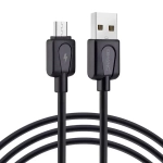 QIHANG C38 Καλώδιο Ταχείας Φόρτισης και Δεδομένων USB σε Micro USB 1m 3.1A, σε μαύρο χρώμα