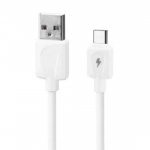 QIHANG C38 Καλώδιο Ταχείας Φόρτισης και Δεδομένων USB σε Micro USB 1m 3.1A, σε λευκό χρώμα