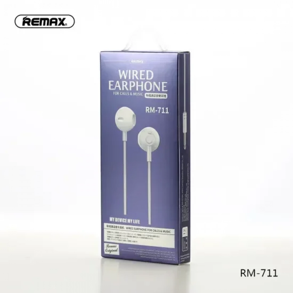 Handsfree Ακουστικά Remax RM-711, σε ροζ χρώμα