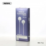 Handsfree Ακουστικά Remax RM-711, σε ροζ χρώμα