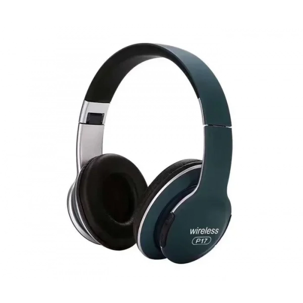Wireless Bluetooth Headset Subwoofer Stereo P17, σε πράσινο χρώμα