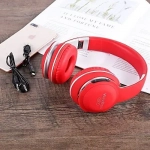 Wireless Bluetooth Headset Subwoofer Stereo P17, σε κόκκινο χρώμα