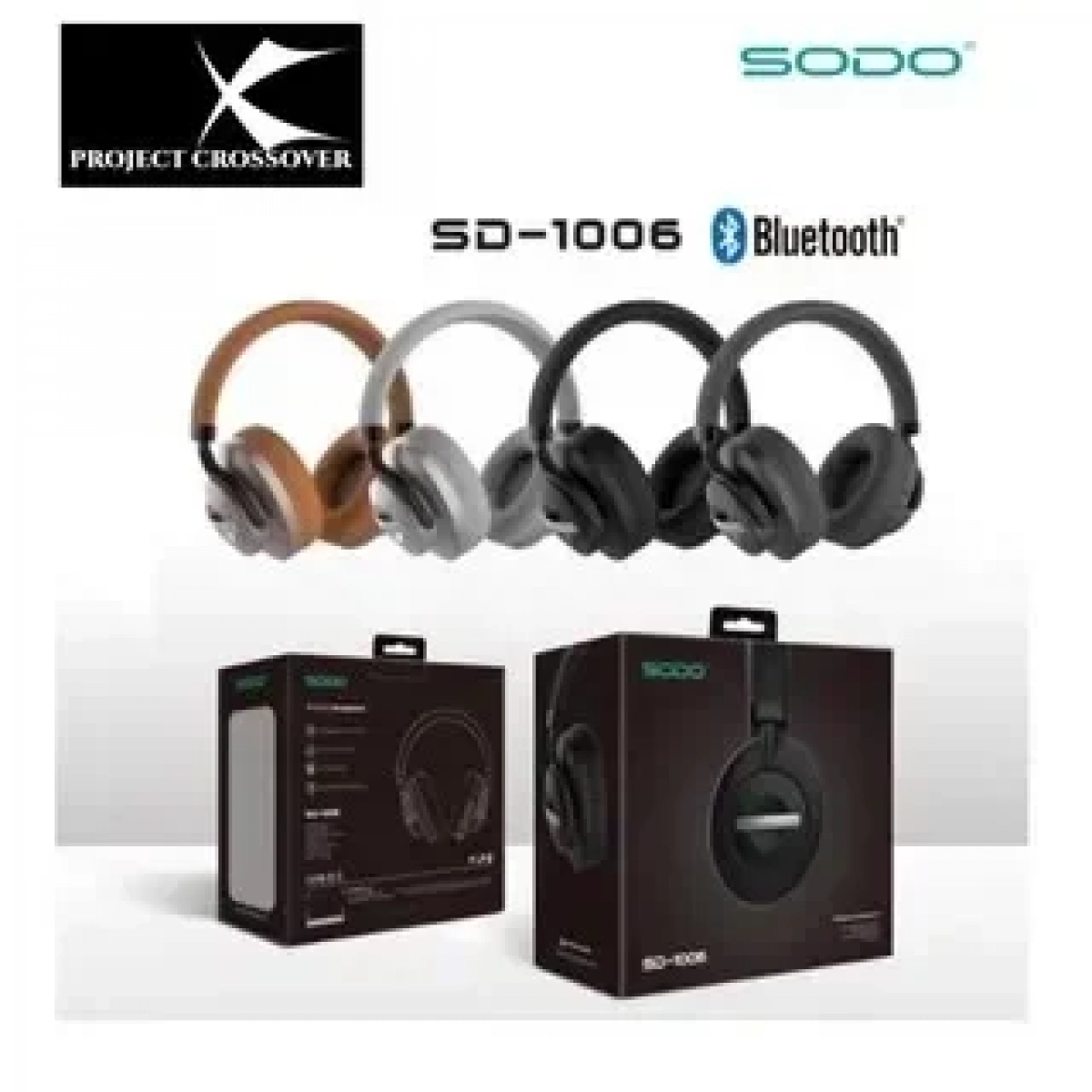 Ασύρματα Ακουστικά SODO SD-1006 Wireless Bluetooth Headphone, σε μαύρο χρώμα