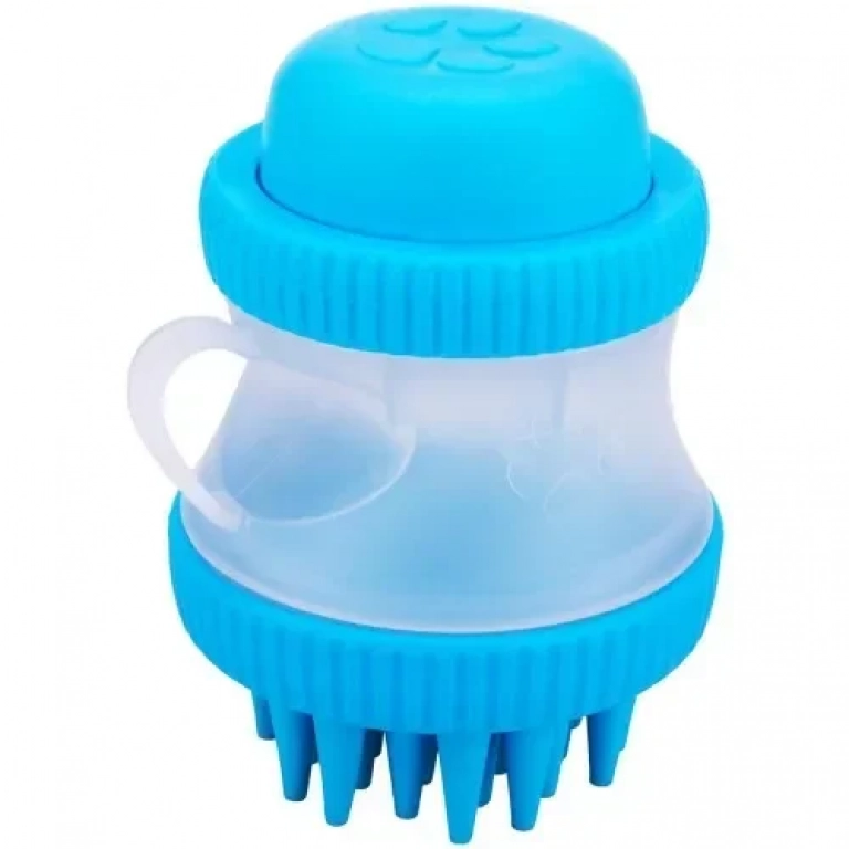 Βούρτσα Σιλικόνης Καθαρισμού Σκύλων – DOG WASHER CLEANING DEVICE σε μπλε χρώμα