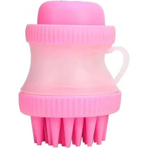 Βούρτσα Σιλικόνης Καθαρισμού Σκύλων – DOG WASHER CLEANING DEVICE σε ροζ χρώμα