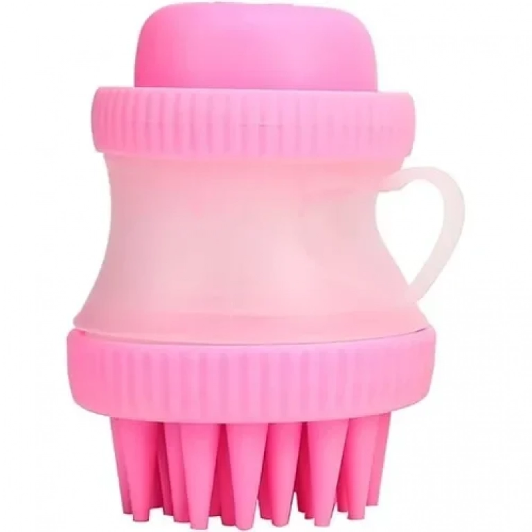 Βούρτσα Σιλικόνης Καθαρισμού Σκύλων – DOG WASHER CLEANING DEVICE σε ροζ χρώμα