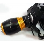 Επαναφορτιζόμενος Φακός Κεφαλής T620, σε μπρονζέ χρωμα