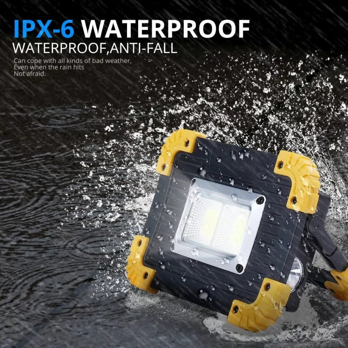 Προβολέας 20W COB Bright Working Light LED Με 2 Επαναφορτιζόμενες Μπαταρίες Λιθίου 18650 (LL-812) Και Καλώδιο Micro USB Car Power CPW.82223