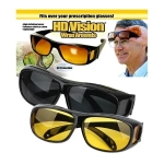 Γυαλιά Ηλίου Υψηλής Ευκρίνειας HD Vision Wrap Arounds, σε μαύρο χρωμα