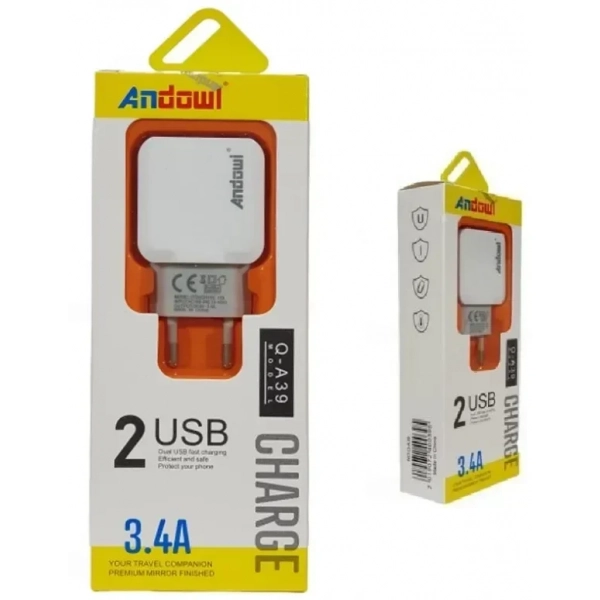 Φορτιστής 2 USB 3.4 A Q-A39 ANDOWL