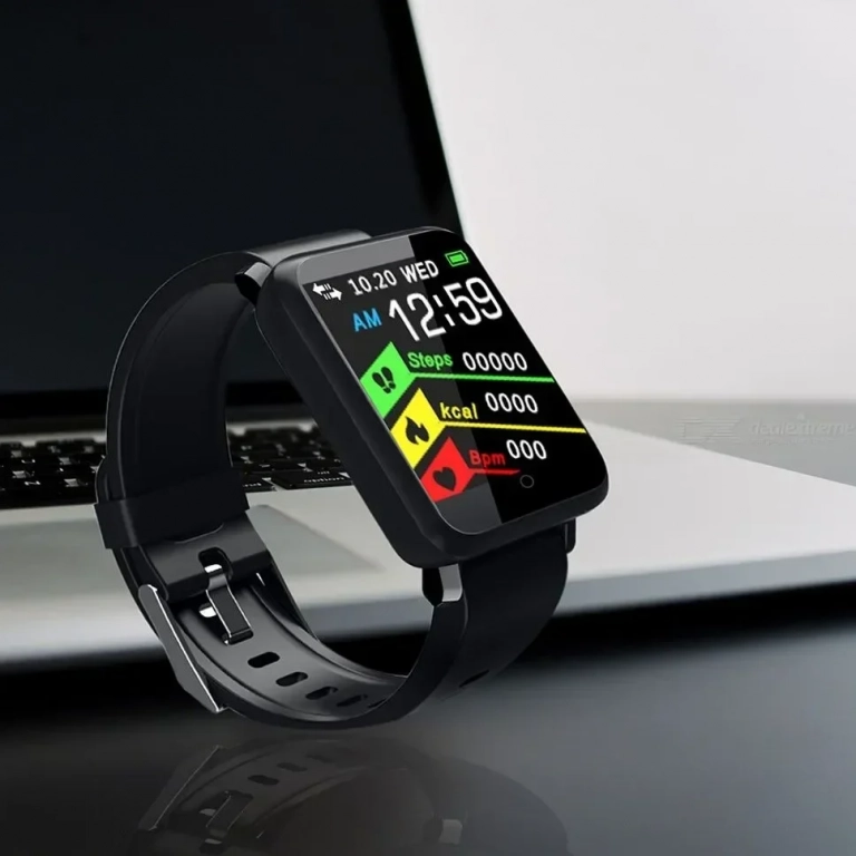 Fitness Tracker F1 Έξυπνο Ρολόι, Παλμοί της καρδιάς , Πίεση του αίματος, SpO2 για android, IOs -ΟΕΜ, σε μαύρο χρωμα