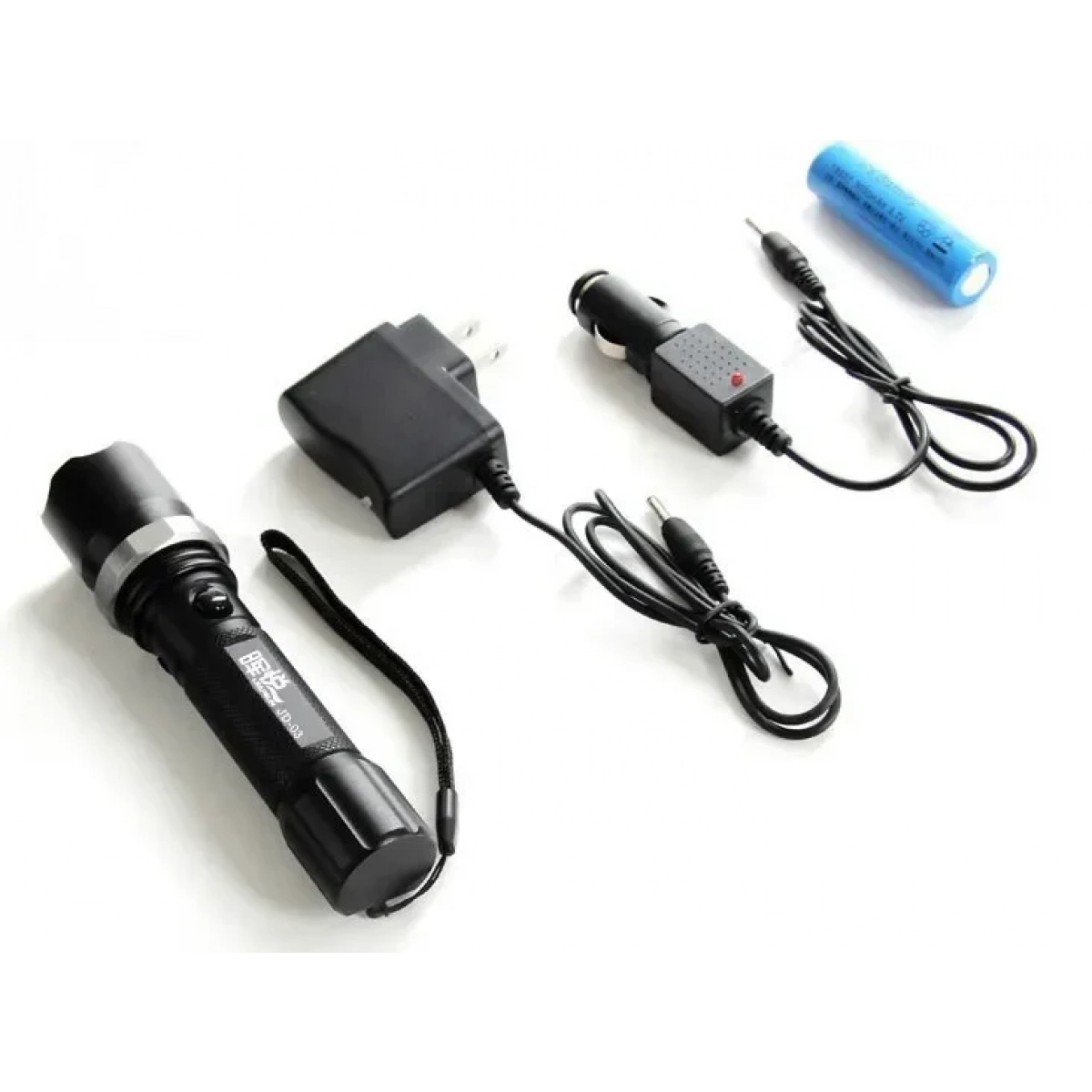 Επαναφορτιζόμενος Φακός SWAT LED CREE 3W ZOOM - Tactical Police