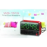 Ψηφιακό επαναφορτιζόμενο ΡαδιοΡολόι USB/SD MP3 player WS-1513, σε μαύρο χρωμα