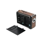 Φορητό USB/SD Mp3 Player Multimedia Speaker, FM Radio & Φακός LED MEIER M-U13L, σε καφέ χρωμα