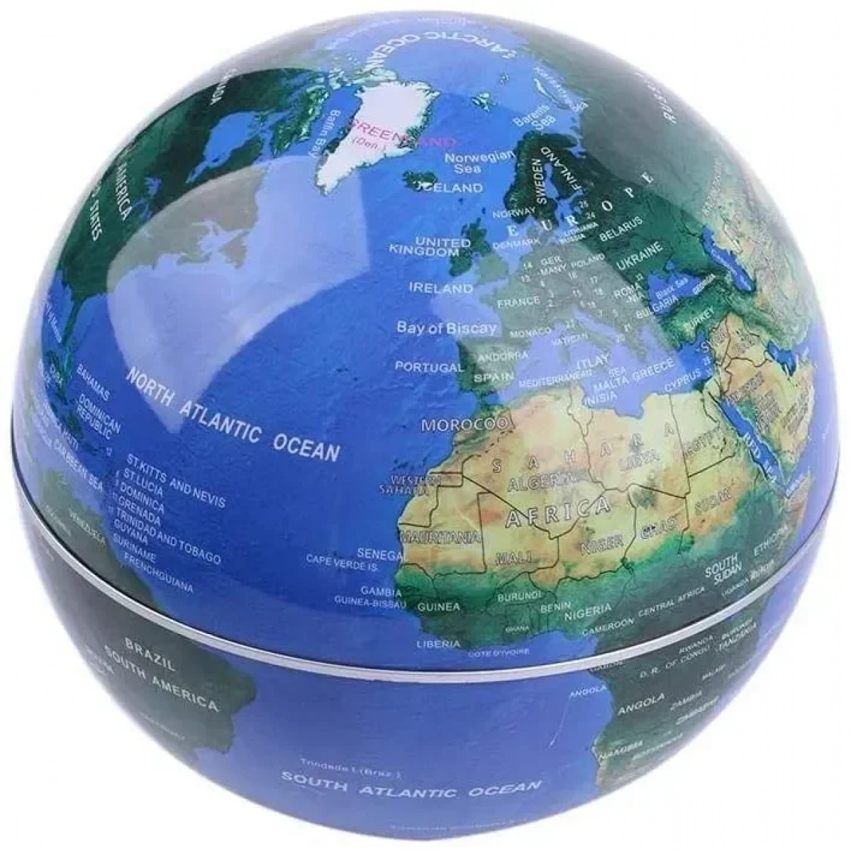 Magnetic Levitation Floating Globe Anti Gravity Περιστρεφόμενος Παγκόσμιος Χάρτης με LED Light