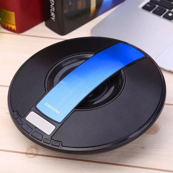 Φορητό Ηχείο Ραδιόφωνο Ξυπνητήρι Soundbox Bluetooth Sardine SDY-021, σε μπλε χρώμα