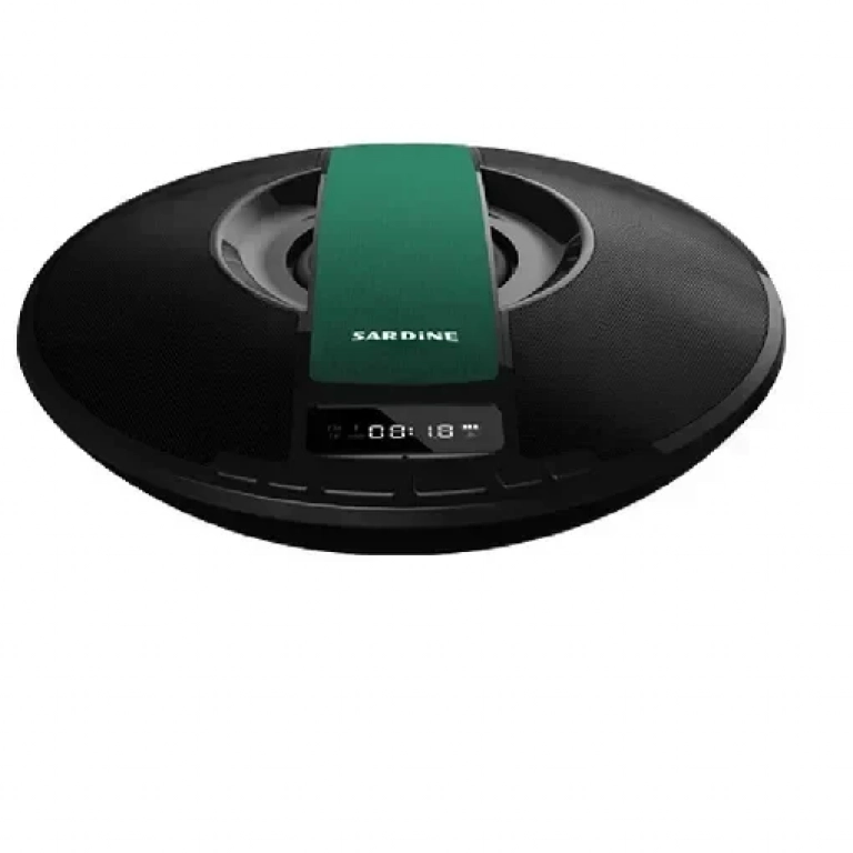 Φορητό Ηχείο Ραδιόφωνο Ξυπνητήρι Soundbox Bluetooth Sardine SDY-021, σε πράσινο χρώμα