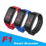Smart Bracelet F1 Bluetooth 4.0 IP67 Αδιάβροχο, σε μπλε χρώμα