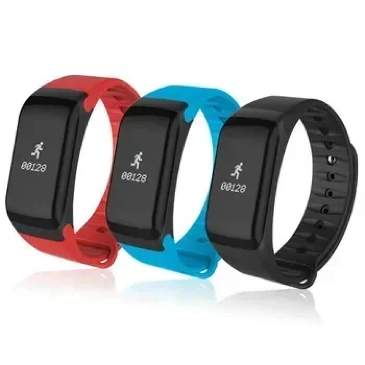 Smart Bracelet F1 Bluetooth 4.0 IP67 Αδιάβροχο, σε μπλε χρώμα