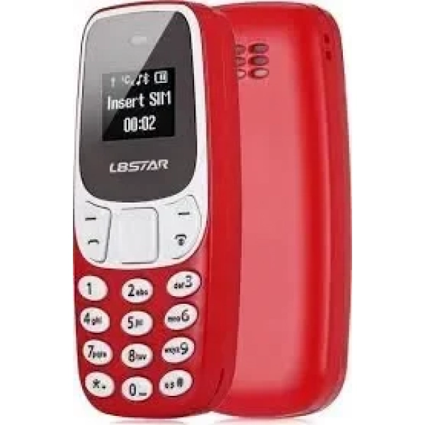 L8STAR BM10 Mini Phone με Ελληνικό Μενού, σε κόκκινο χρώμα