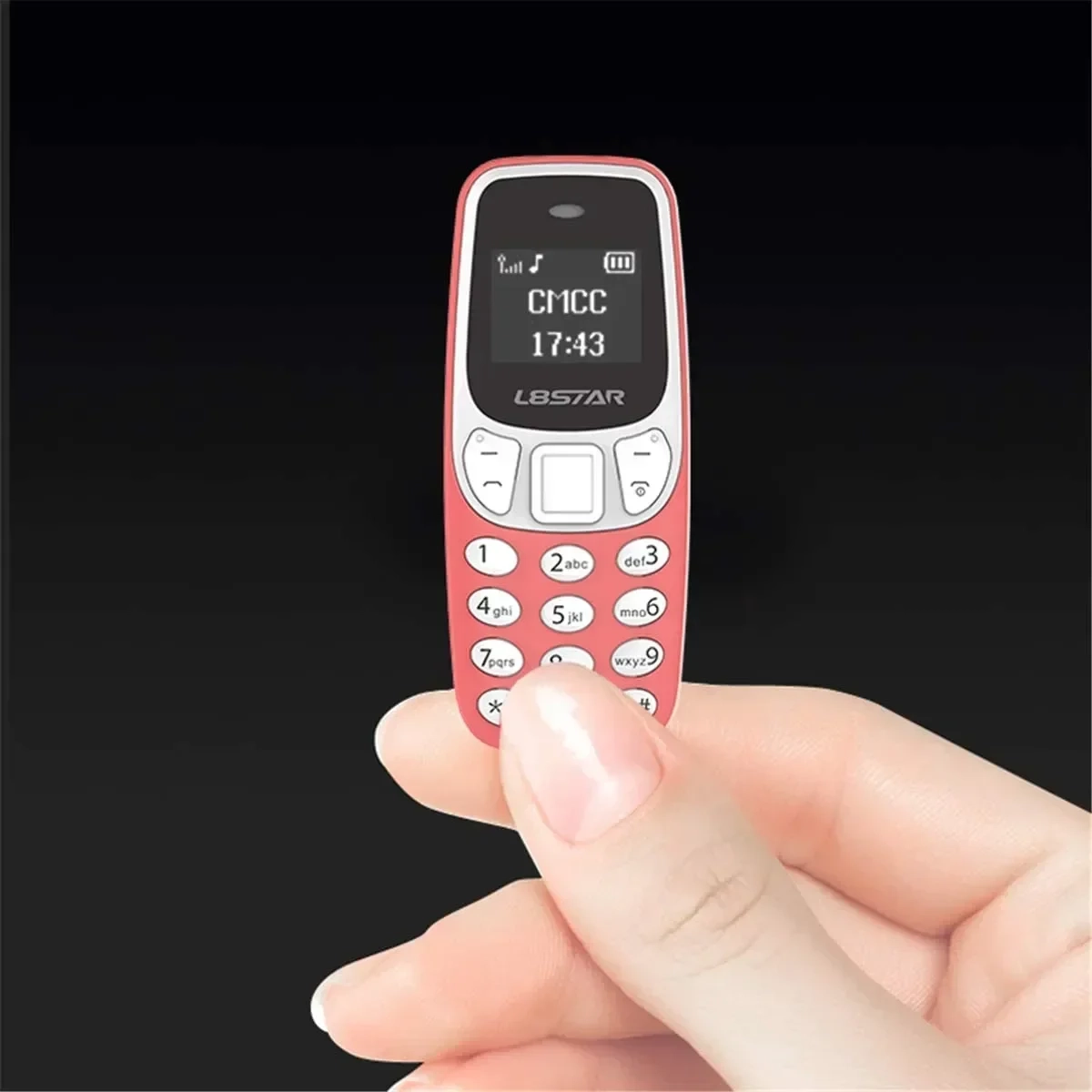 L8STAR BM10 Mini Phone με Ελληνικό Μενού, σε ροζ χρώμα