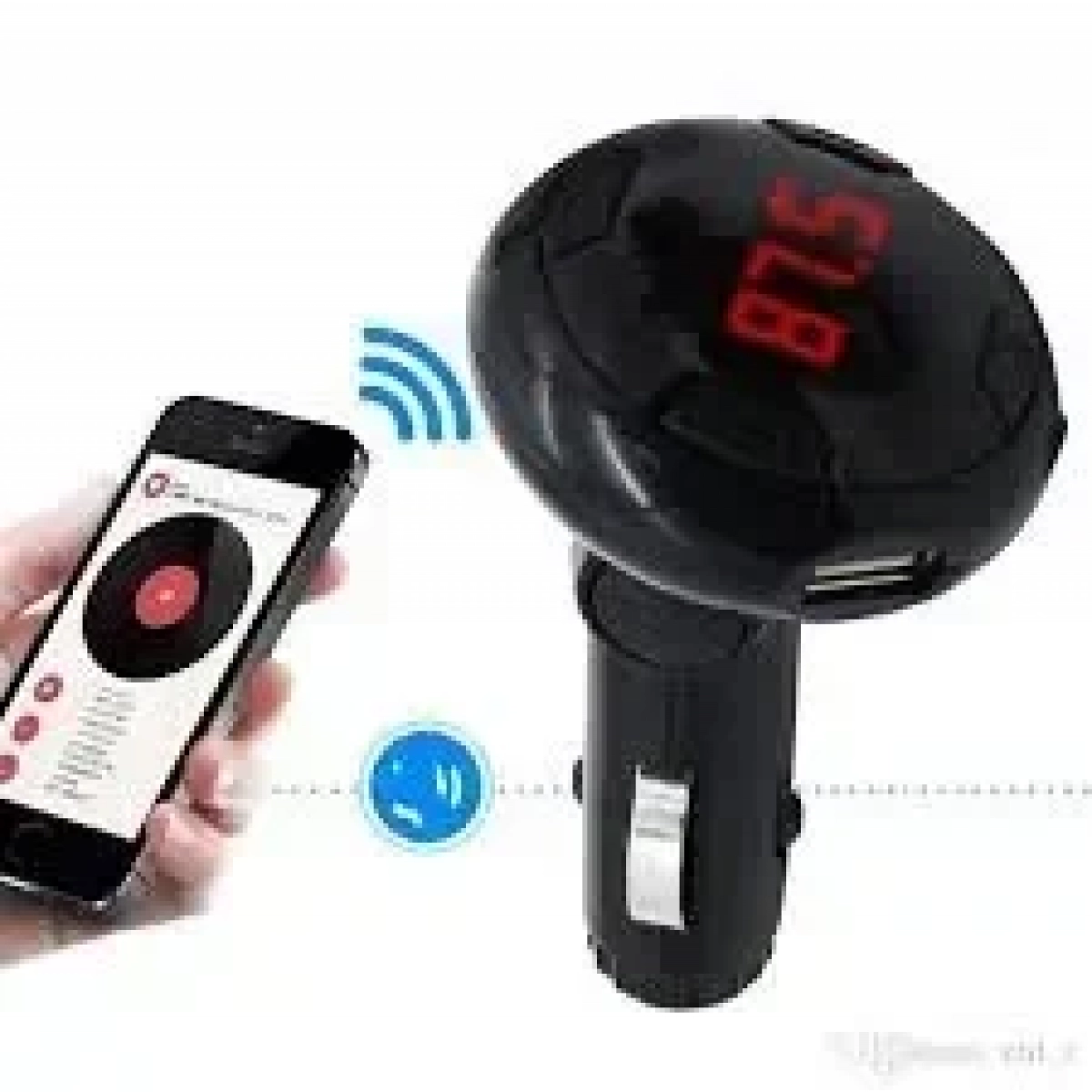 Fm Transmitter Αναπτήρα Αυτοκινήτου - Car Q8 Μαύρο