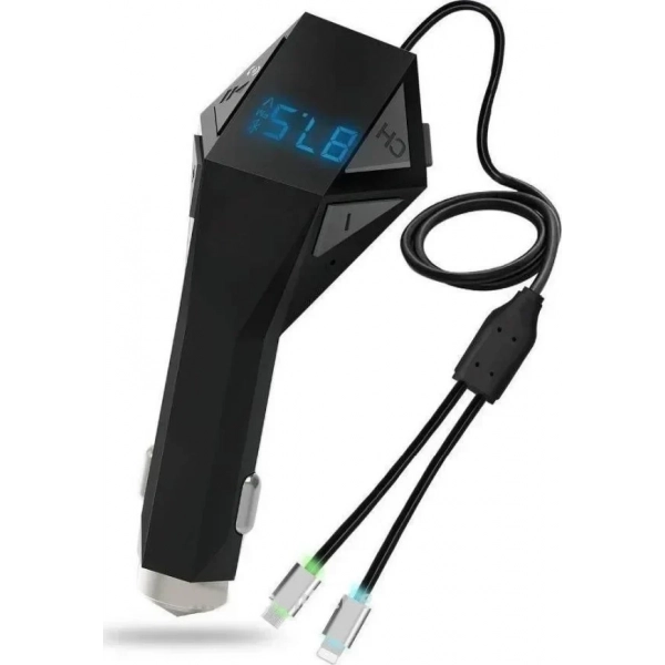 Wireless Car Kit FM Transmitter N8S, USB / SD & Φορτιστής Αυτοκινήτου με Μικρόφωνο
