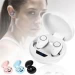 Ασύρματα ακουστικά Bluetooth 5.0 με θήκη φόρτισης DT-11, σε γαλάζιο χρώμα