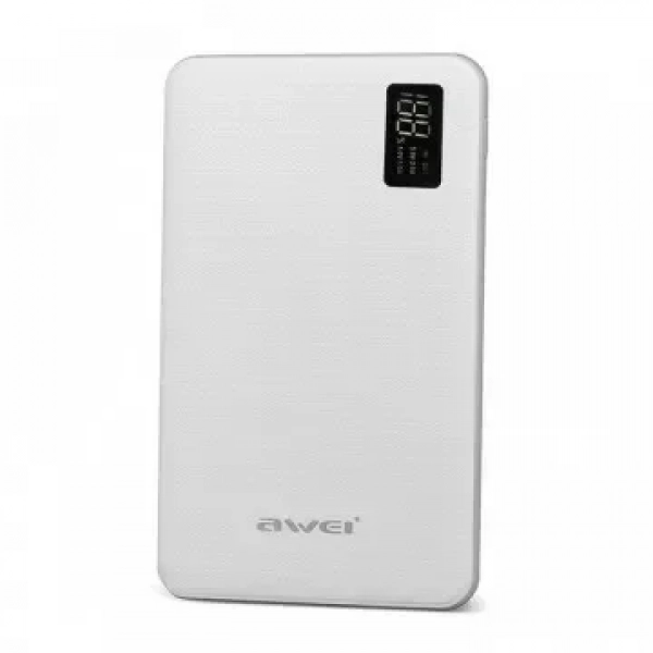 Power Bank Awei P56K 30000 mAh, σε λευκό χρώμα