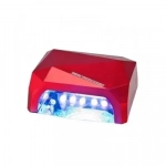 Επαγγελματικό Φουρνάκι Νυχιών 36W Quick CCFL W-24 για ημιμόνιμο μανικιούρ - πεντικιούρ κόκκινο χρώμα