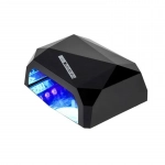 Επαγγελματικό Φουρνάκι Νυχιών 36W Quick CCFL W-24 για ημιμόνιμο μανικιούρ - πεντικιούρ μαύρο χρώμα