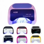 Φουρνάκι Νυχιών CCFL UV LED 48W, σε κόκκινο χρώμα
