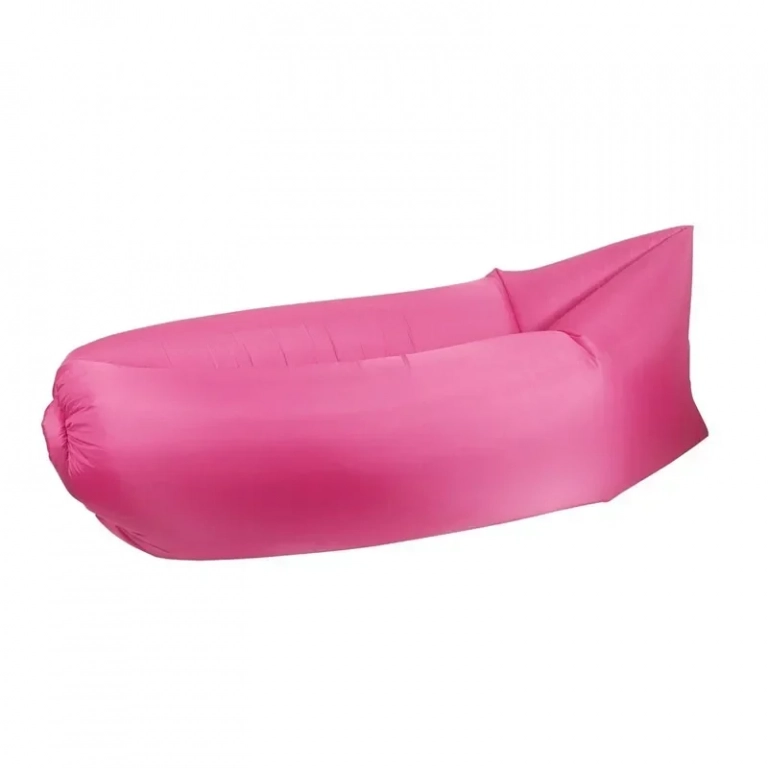 Φουσκωτό Στρώμα & Κάθισμα Ξαπλώστρα Lazy Bag Inflatable Air Sofa 185CM, σε ροζ χρώμα