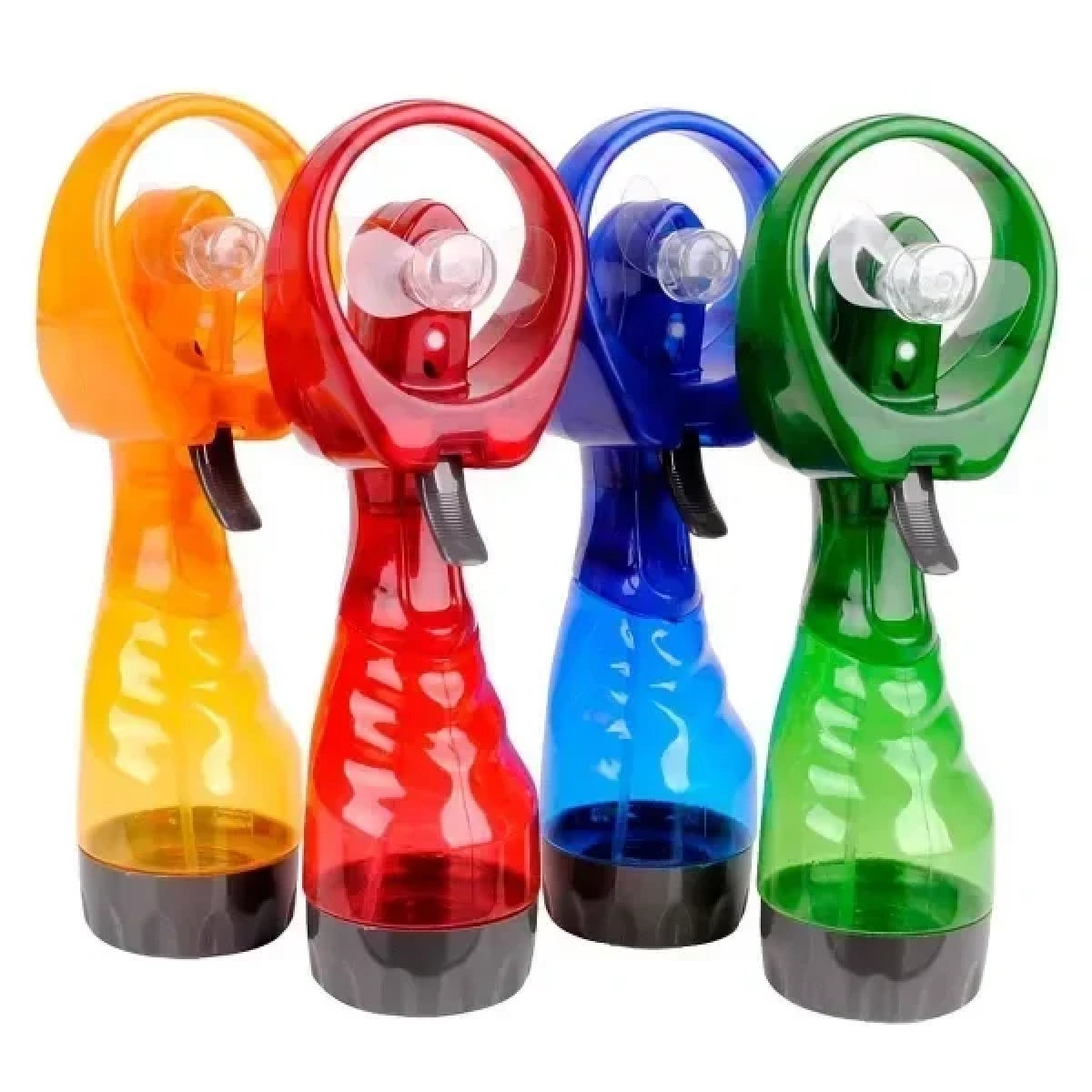 Φορητός Ανεμιστήρας Μπαταρίας Με Σπρέι Νερού - Fan Spray SM 72895, σε κίτρινο χρώμα