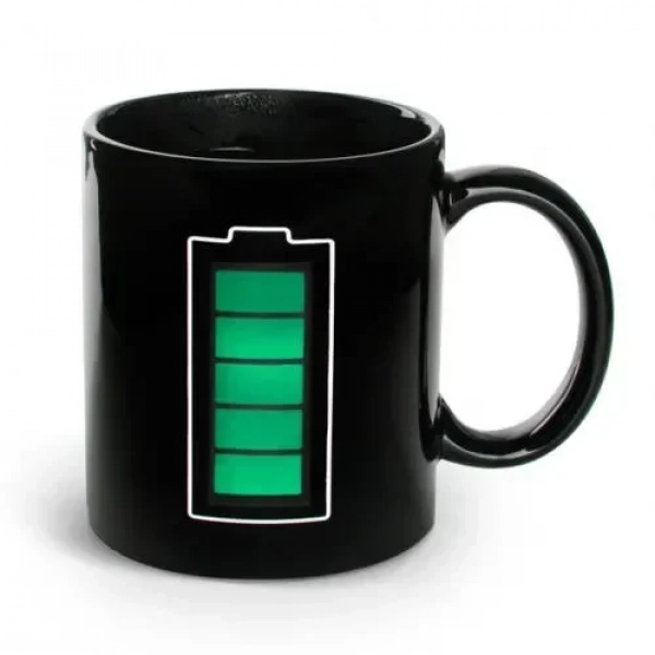 Κούπα με Δείκτη Θερμοκρασίας – Charging Battery Mug