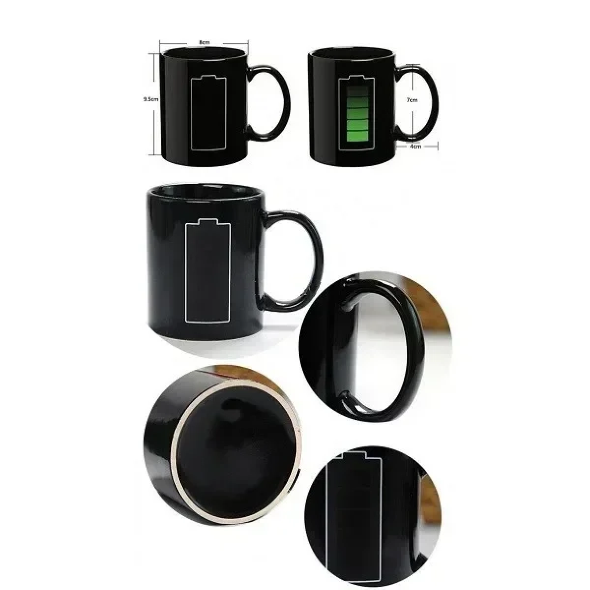 Κούπα με Δείκτη Θερμοκρασίας – Charging Battery Mug