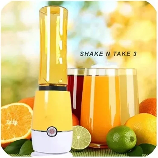Μπλέντερ με Αποσπώμενο Μπουκάλι Shake N Take 3, σε κίτρινο χρώμα