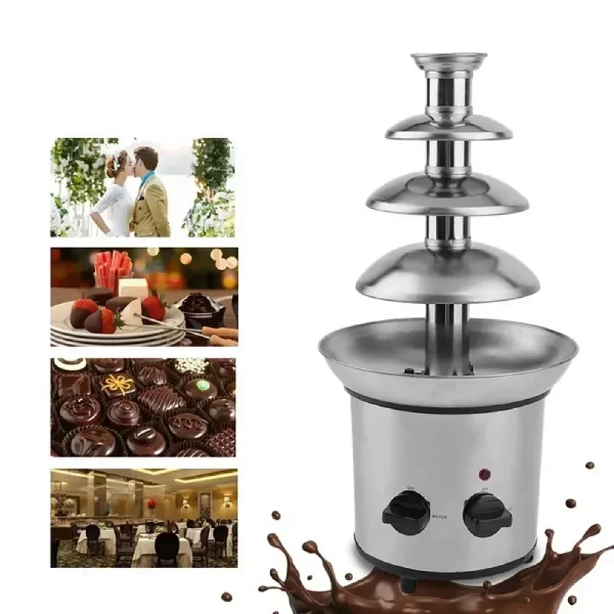 Συντριβάνι Σοκολάτας Chocolate Fondue Fountain