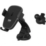 Φορτιστής K81 Car Wireless Charging Phone Holder, σε μαύρο χρώμα