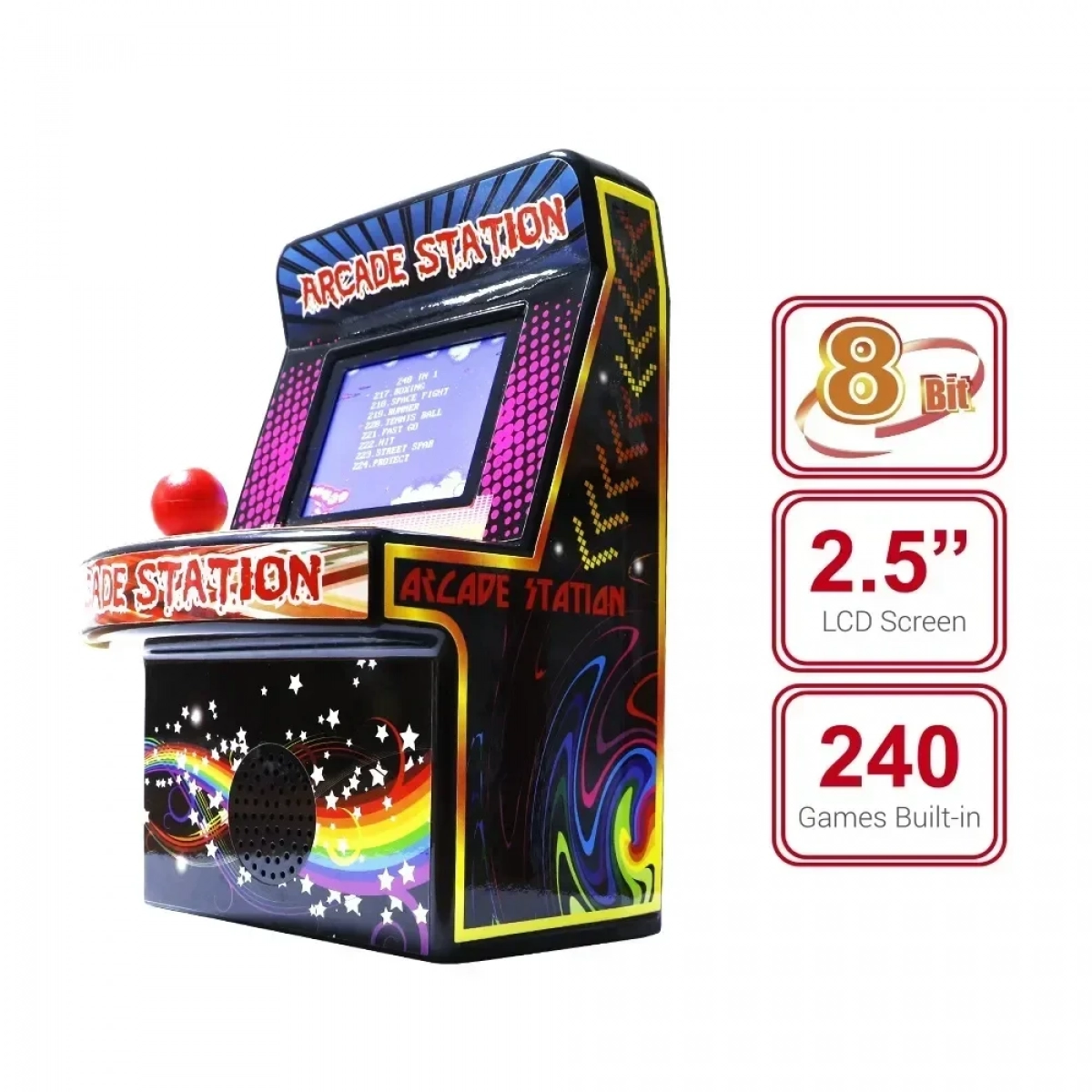 Παιχνιδομηχανή – Mini Arcade Station Με 240 Games – Παιχνίδι Χειρός