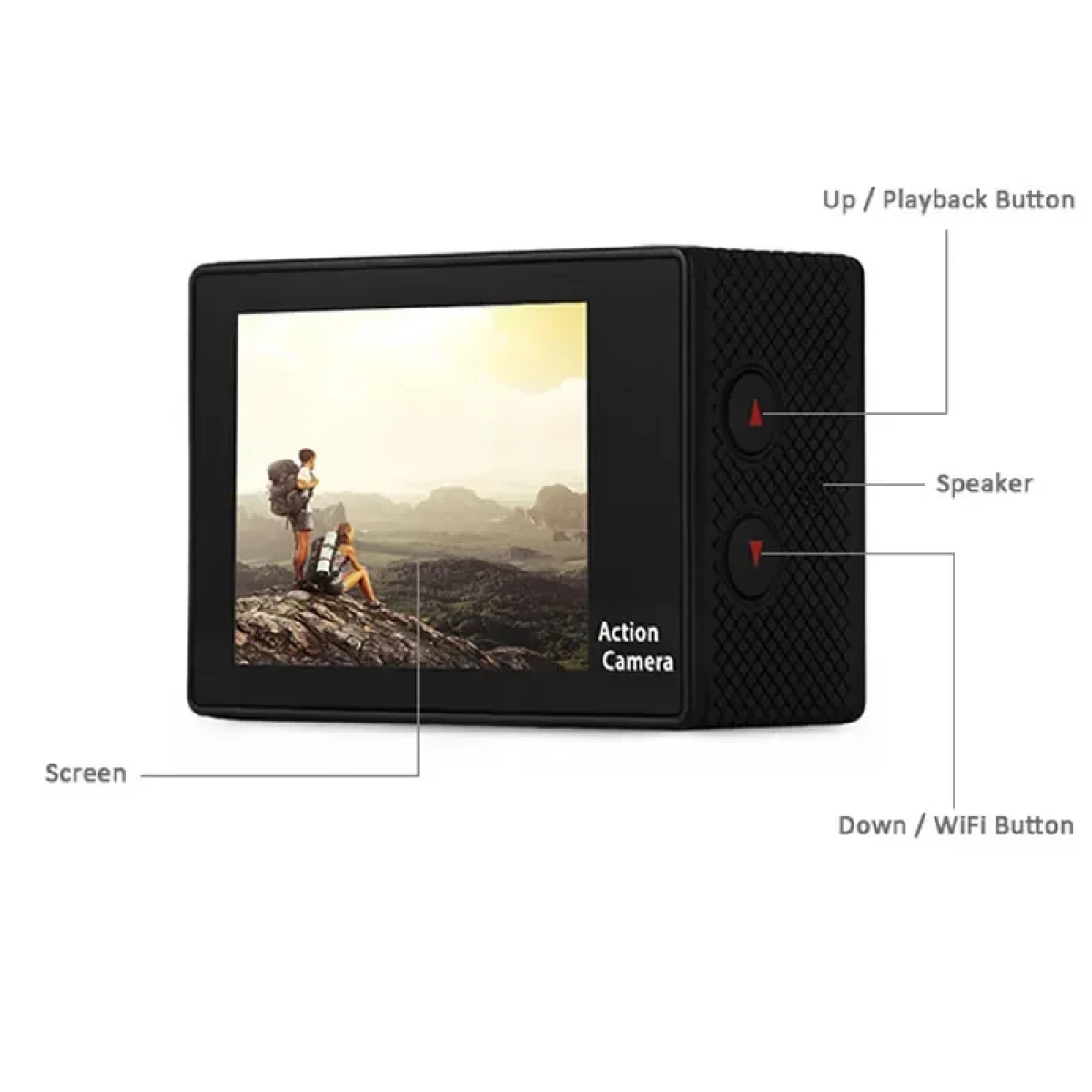 Action Κάμερα Ultra HD 4K WiFi Waterproof H9 – OEM TP-CM-H9