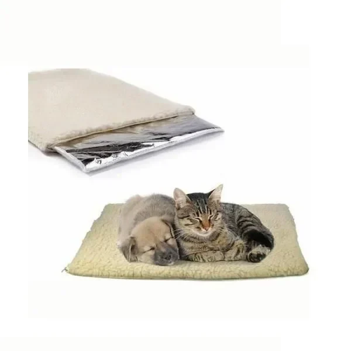 Αυτοθερμαινόμενο Χαλάκι Μικρών Κατοικιδίων 60x46cm Μπεζ