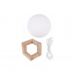 Ανάγλυφο Φωτιστικό Αφής 3D Φεγγάρι Moon Light LED Επαναφορτιζόμενο με 3 Αποχρώσεις