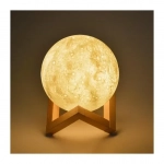 Ανάγλυφο Φωτιστικό Αφής 3D Φεγγάρι Moon Light LED Επαναφορτιζόμενο με 3 Αποχρώσεις