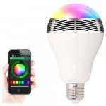 Bluetooth LED Λάμπα 6W E27 Πολύχρωμη με Ηχείο 3W με App Εφαρμογή για Android & iOS