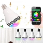Bluetooth LED Λάμπα 6W E27 Πολύχρωμη με Ηχείο 3W με App Εφαρμογή για Android & iOS