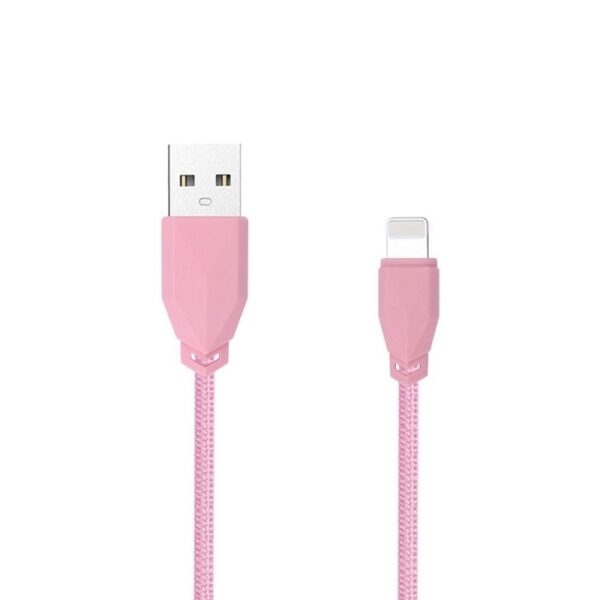 Καλώδιο AWEI CL-981 Usb A to Lightning, σε ροζ χρώμα