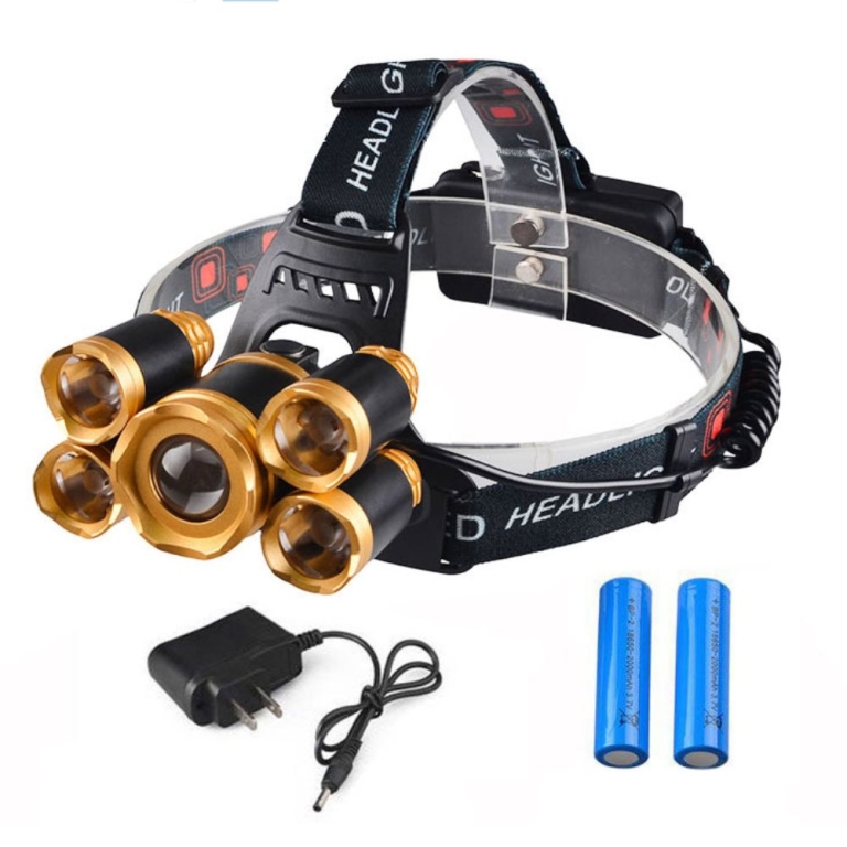Επαναφορτιζόμενος φακός κεφαλής Must Hunt 5 Led T6