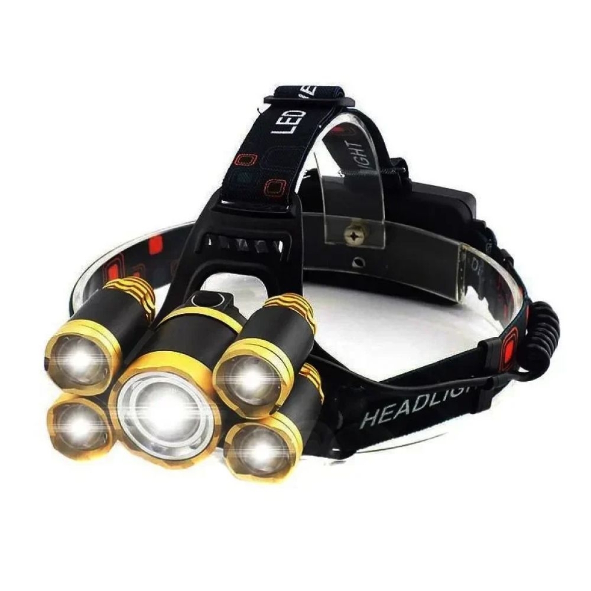 Επαναφορτιζόμενος φακός κεφαλής Must Hunt 5 Led T6